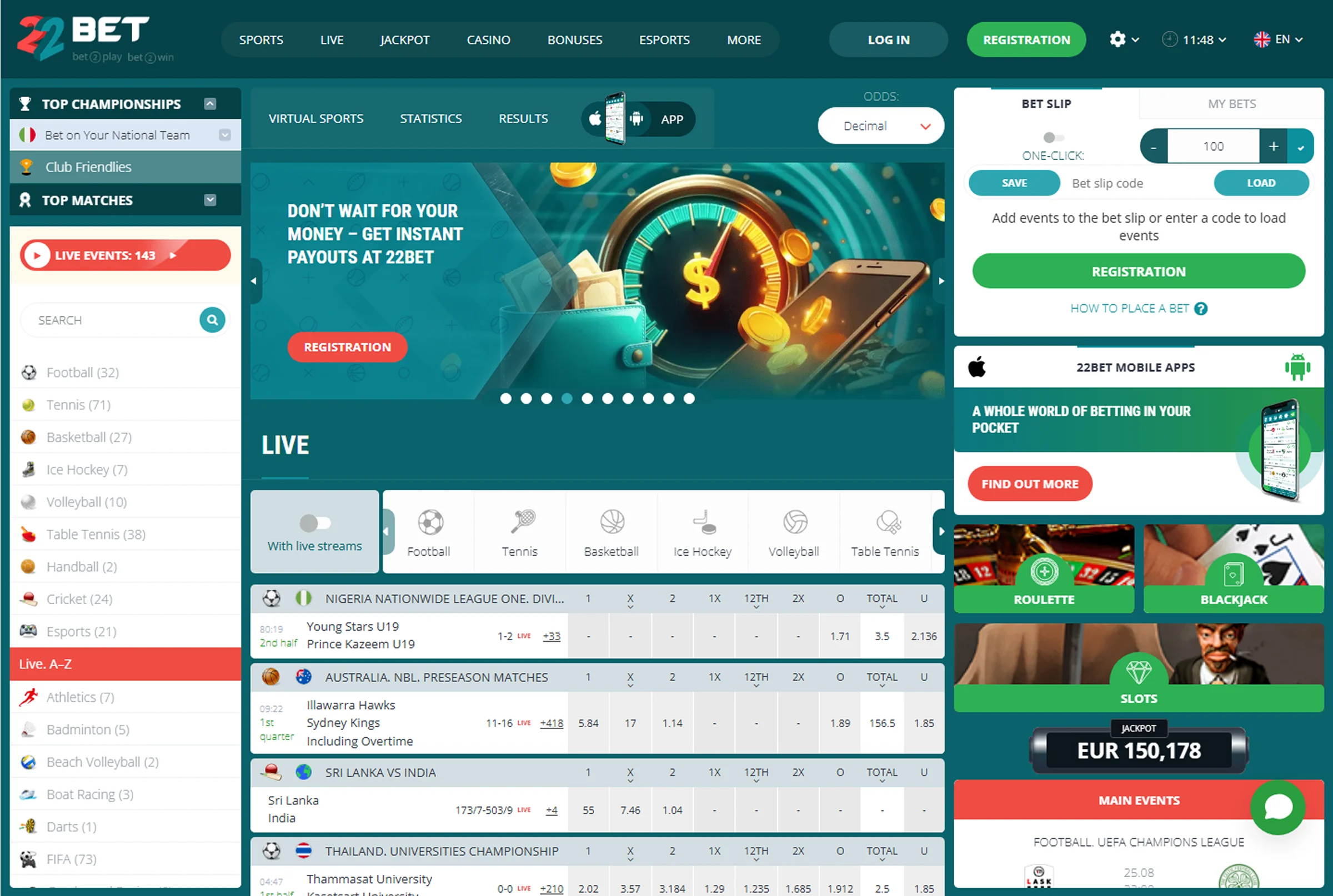 22Bet Download the App